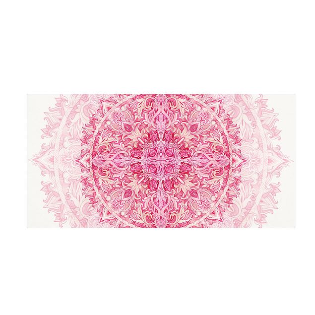 tappeto rosa antico Mandala Acquerello Ornamento Rosa