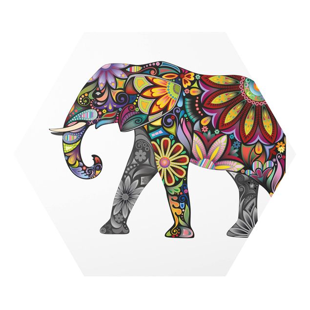 Quadri colorati No.651 Motivo di elefante