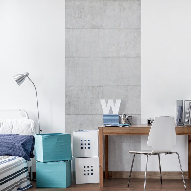 Pellicole adesive per mobili con disegni Mattoni di cemento grigio