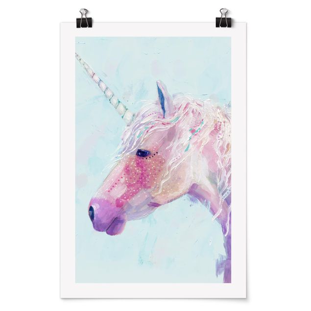 Poster con animali Unicorno mistico II