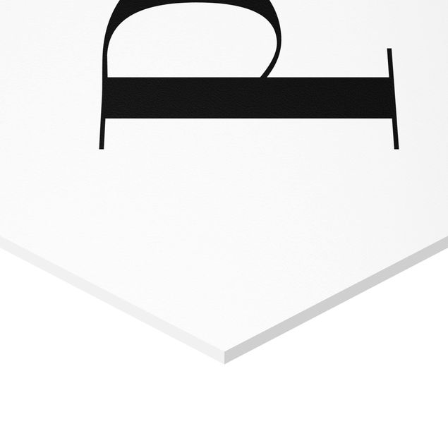 Esagono in forex - Lettera Serif Bianco P
