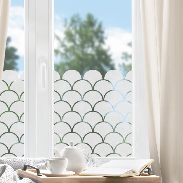 Adesivi per finestre con disegni Pattern da fan