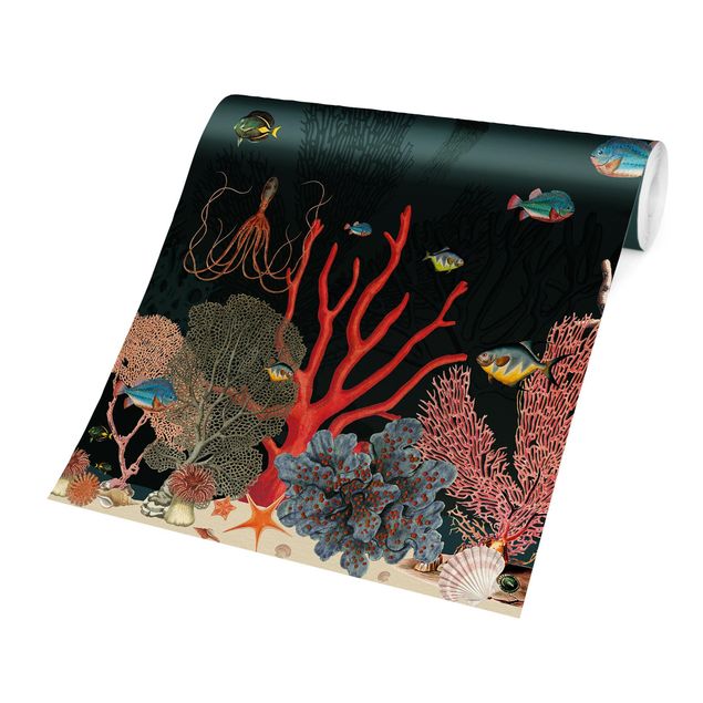 Carte da parati sott'acqua Barriera corallina colorata