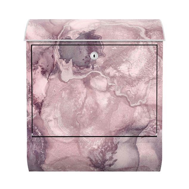 Quadri Andrea Haase Esperimenti di colore in marmo viola