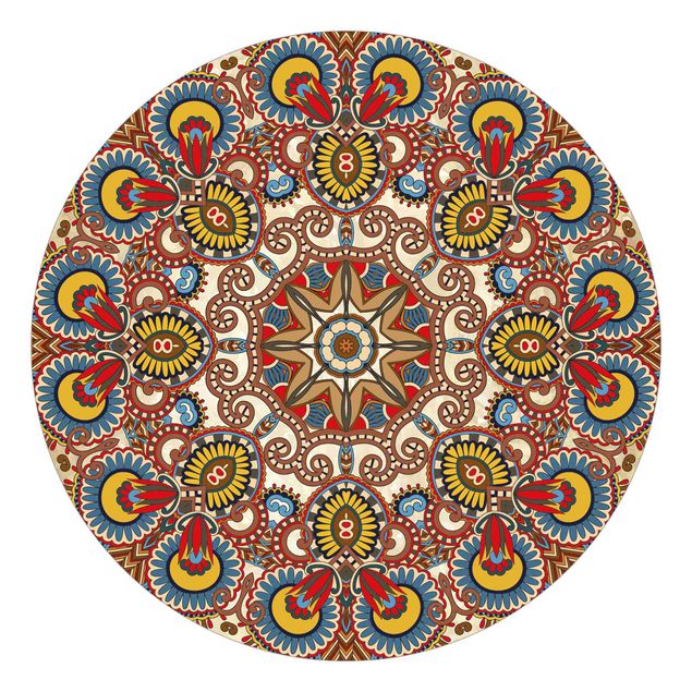 Carte da parati spirituali Mandala colorato