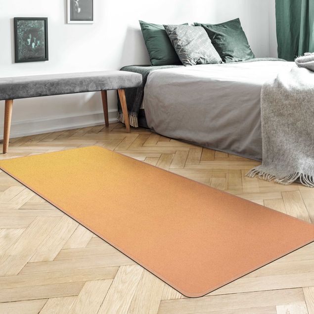 tappeti moderni soggiorno grandi Colore sfumato arancione