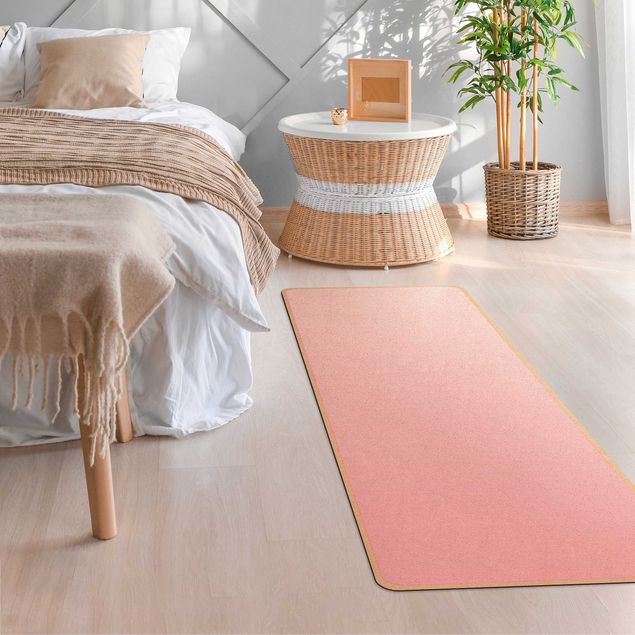 tappeto grande Colore sfumato rosa chiaro