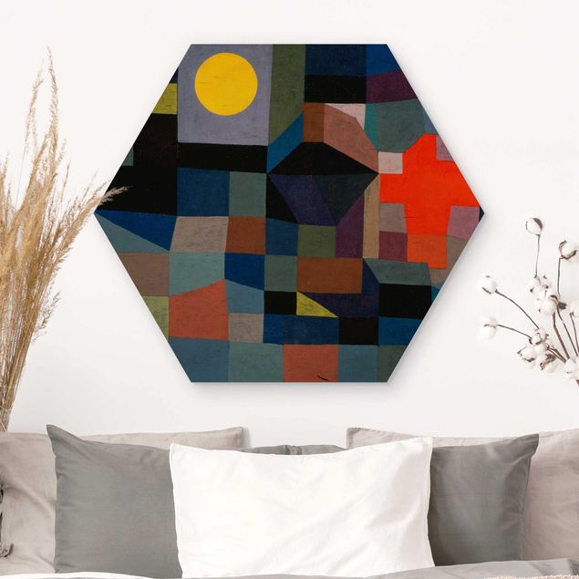 Riproduzioni quadri famosi Paul Klee - Fuoco di luna piena