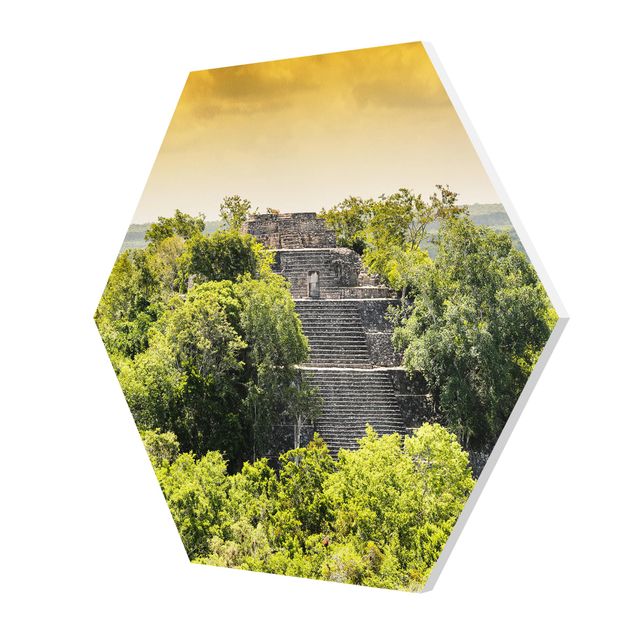 Quadri città Piramide di Calakmul