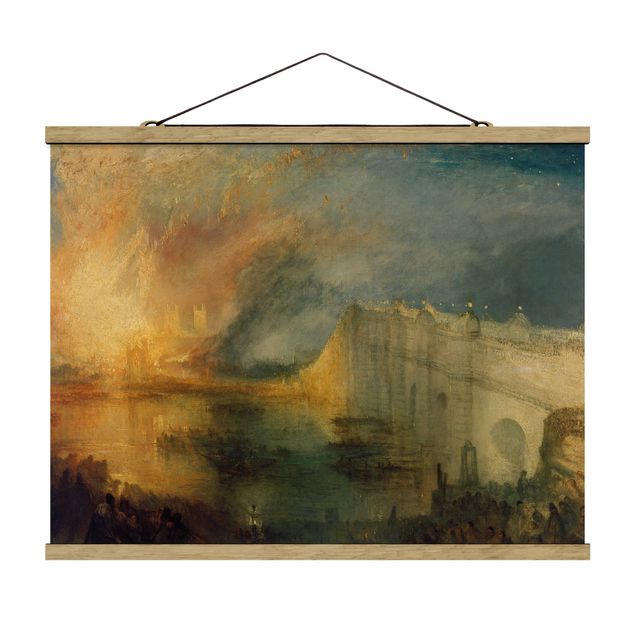 Quadri con paesaggio William Turner - L'incendio delle case dei Lord e dei Comuni