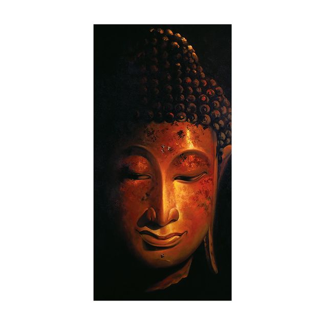 tappeto marrone scuro Madras Buddha