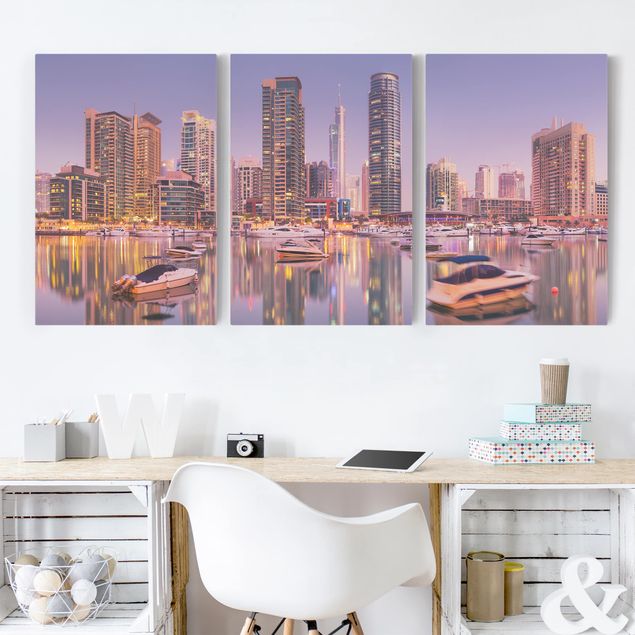 Quadri su tela Dubai Dubai Skyline di e Marina