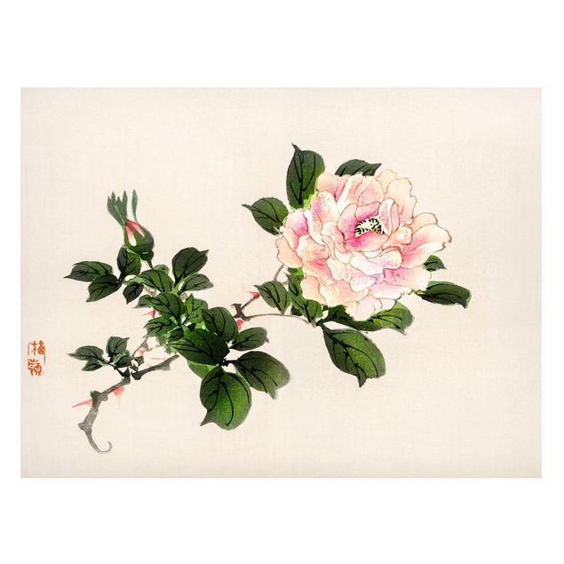 Amore quadri Disegno vintage asiatico Rosa Rosa