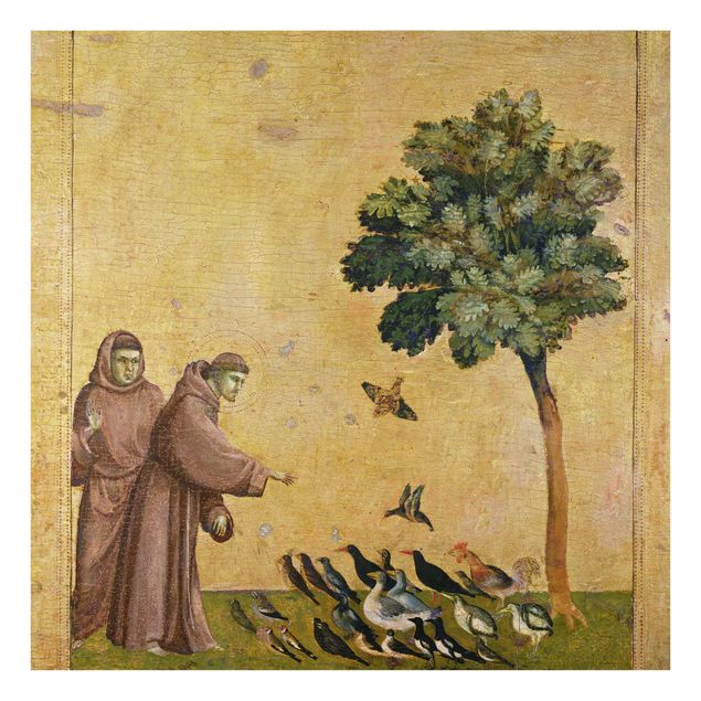 Quadri moderni   Giotto di Bondone - San Francesco che si rivolge agli uccelli