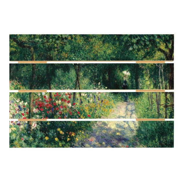 Quadri in legno con paesaggio Auguste Renoir - Donne in giardino