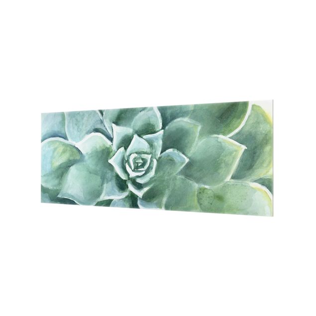 Paraschizzi in vetro - Succulent Watercolor Dark