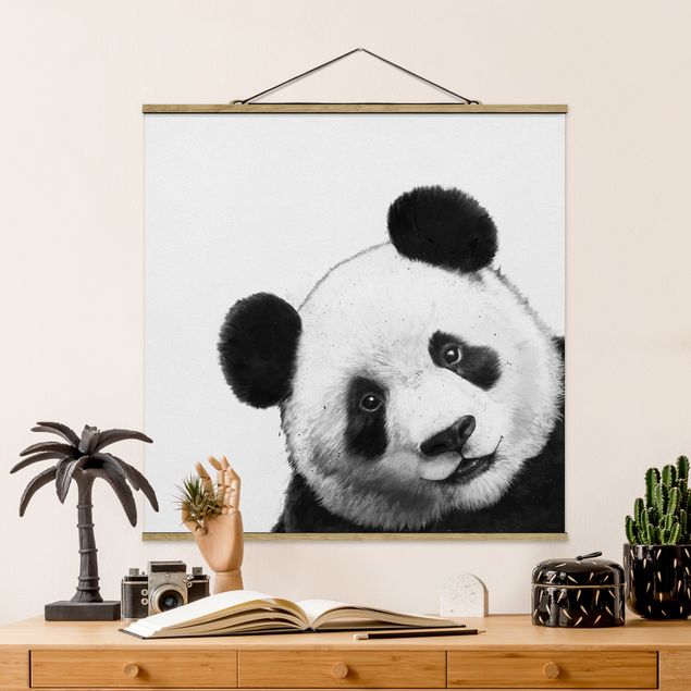 Quadri panda Illustrazione - Panda Disegno in bianco e nero
