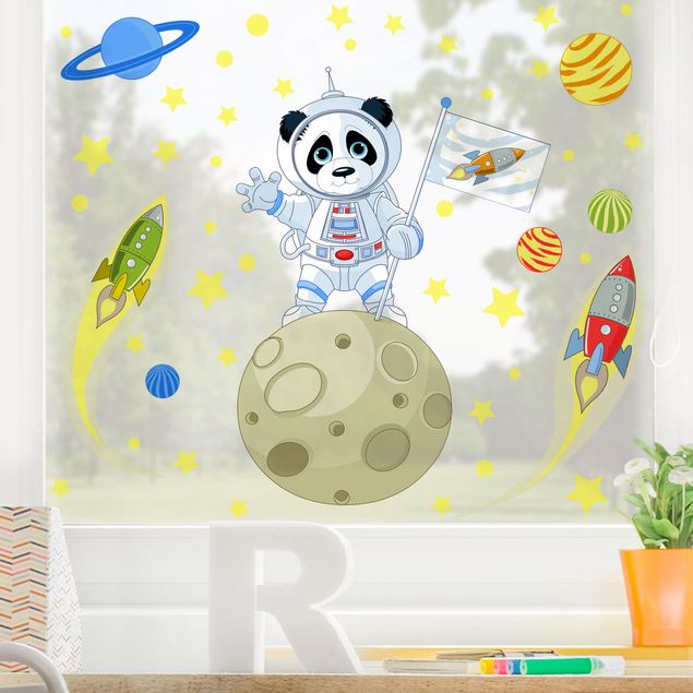 Decorazioni camera bambini Panda astronauta