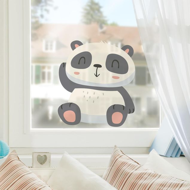 Adesivi per finestre con animali Dolce Panda