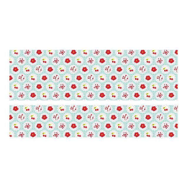 Carta adesiva per mobili IKEA - Malm Letto basso 140x200cm Cherry design