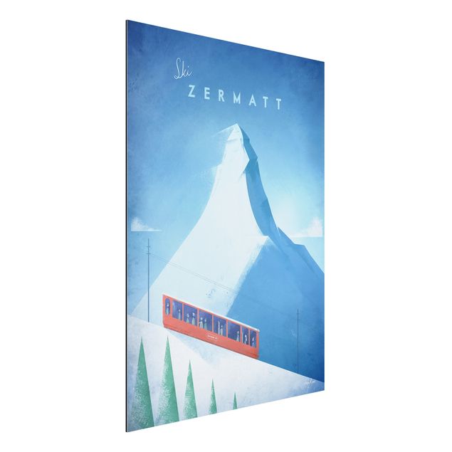 Quadro paesaggio Poster di viaggio - Zermatt