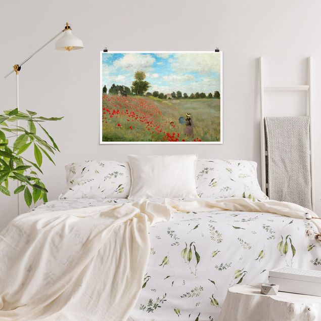 Quadro paesaggio Claude Monet - Campo di papaveri vicino ad Argenteuil