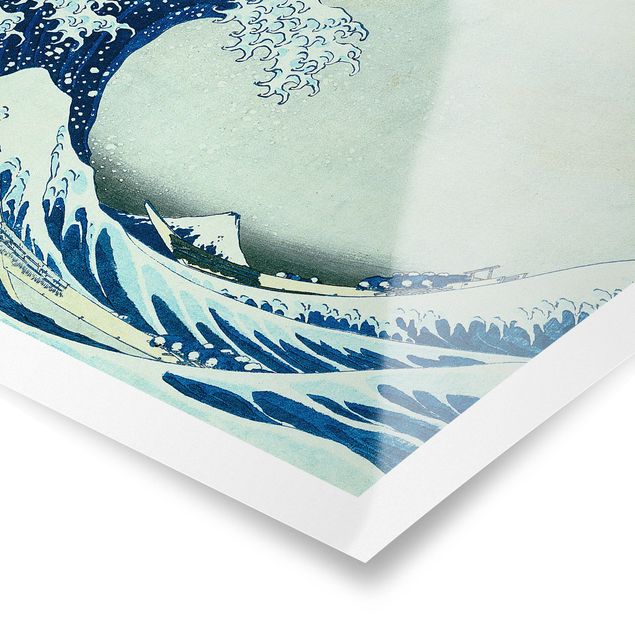 Poster con spiaggia Katsushika Hokusai - La grande onda di Kanagawa