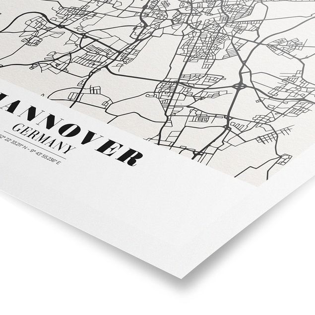 Quadri Mappa di Hannover - Classica