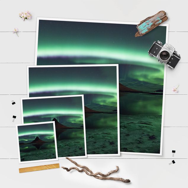 Quadri stampe L'aurora boreale in Islanda