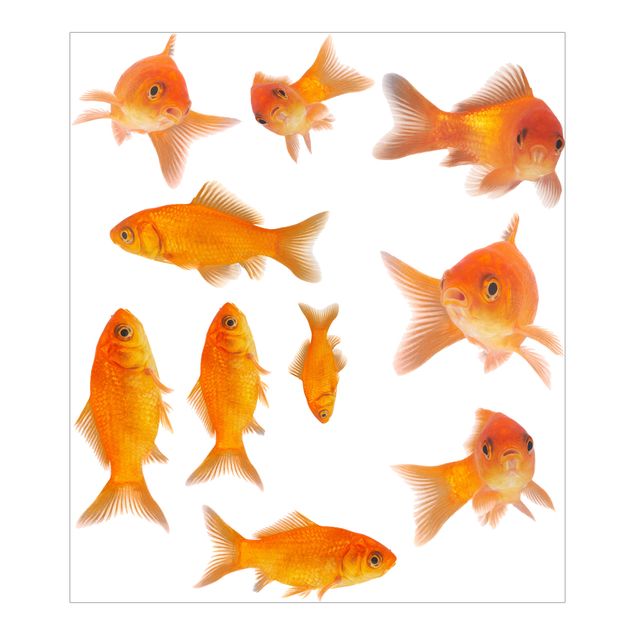 Adesivi per vetri con animali Set di pesci da 10 pezzi