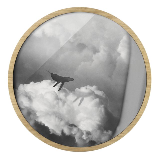 Quadri Jonas Loose Balenottera volante tra le nuvole
