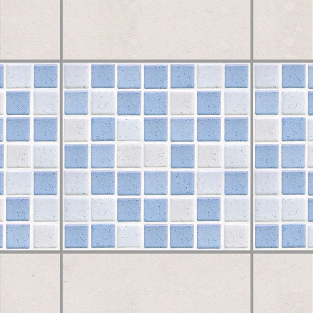 Pellicole per piastrelle con mosaico Piastrelle mosaico azzurro