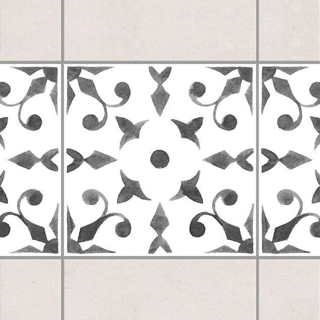 Adesivi per piastrelle con disegni Motivo Grigio Bianco - Serie No.6