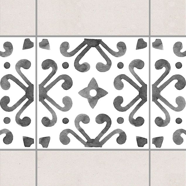 Adesivi per piastrelle con disegni Motivo Grigio Bianco - Serie No.7