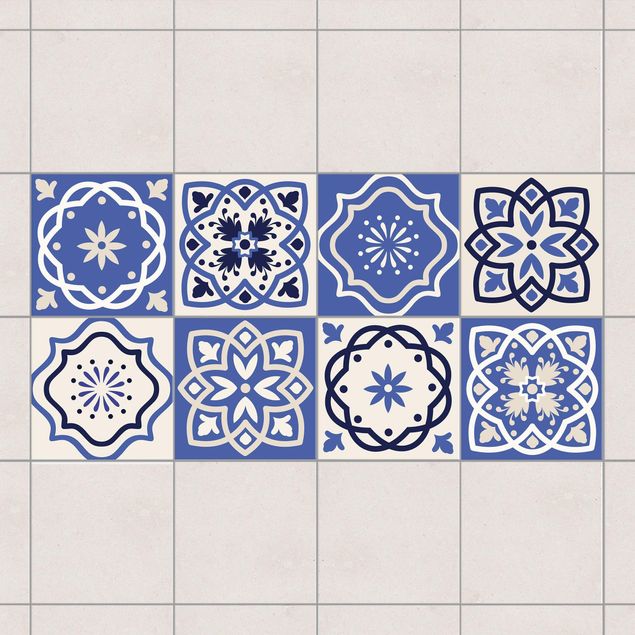 Adesivi per piastrelle con disegni 8 piastrelle portoghesi