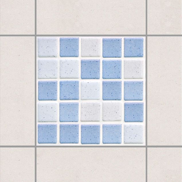 Pellicole per piastrelle con mosaico Piastrelle mosaico azzurro
