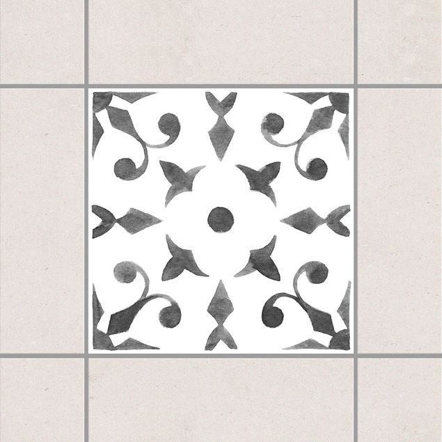 Adesivi per piastrelle con disegni Motivo Grigio Bianco - Serie No.6