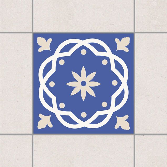 Pellicole per piastrelle con mosaico Mattonella portoghese blu