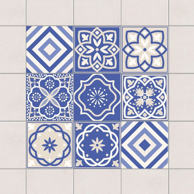 Adesivi per piastrelle con disegni Set di piastrelle portoghesi