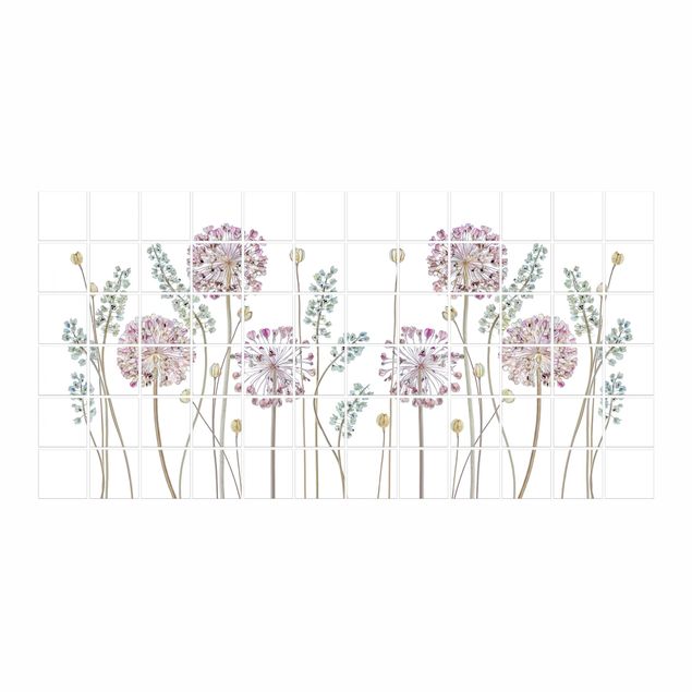 Adesivi per piastrelle Illustrazione di Allium