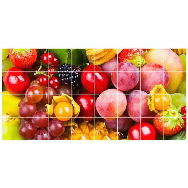 Carta adesiva Frutti esotici colorati