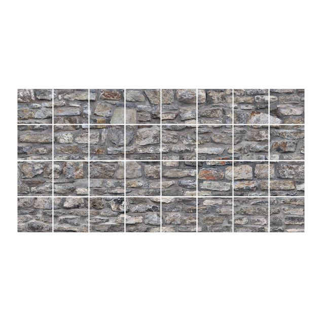 Carta adesiva Parati effetto pietra naturale - Vecchio muro di pietra