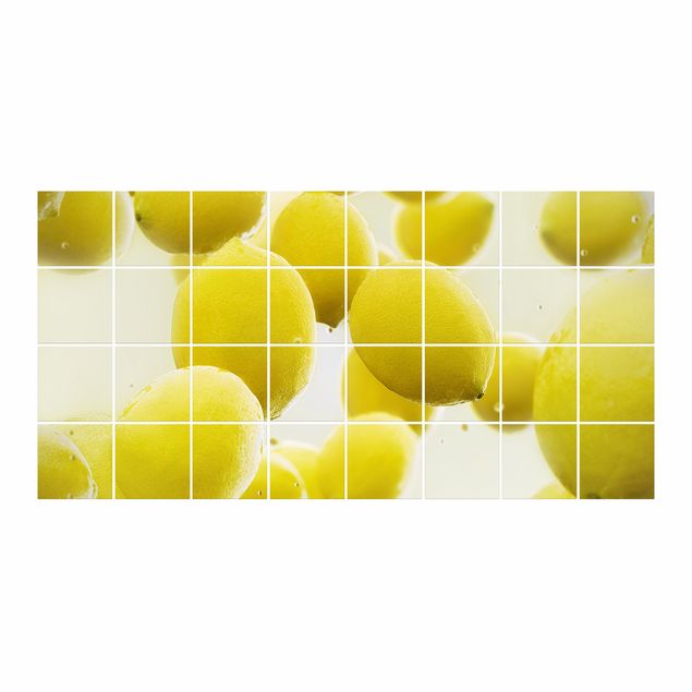 Sticker piastrelle Limoni in acqua