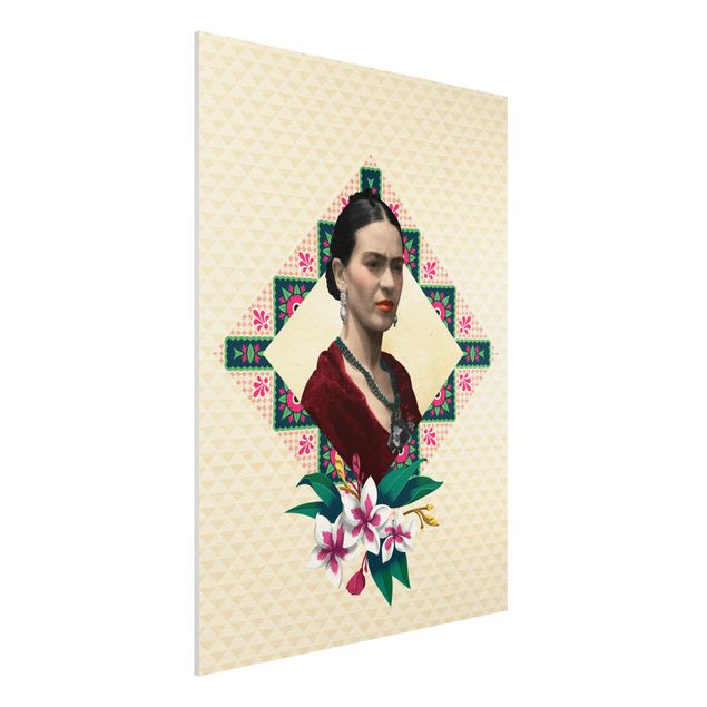 Stampe quadri famosi Frida Kahlo - Fiori e geometria