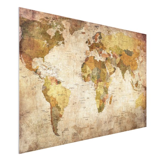 Quadro in forex - Map of the world - Orizzontale 3:2