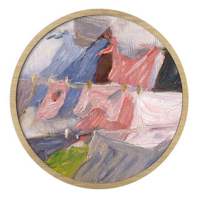 Riproduzioni quadri famosi Franz Marc - Bucato che svolazza nel vento