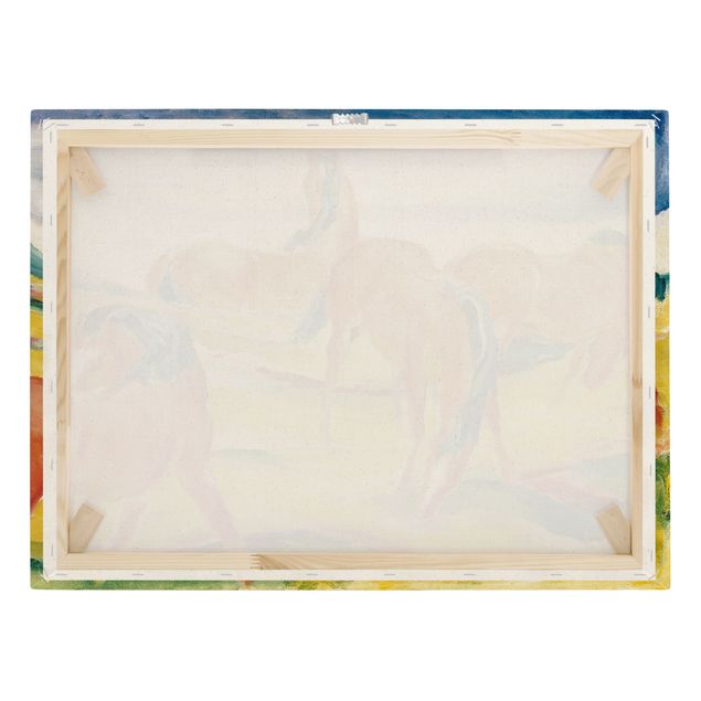Riproduzioni su tela quadri famosi Franz Marc - Cavalli al pascolo