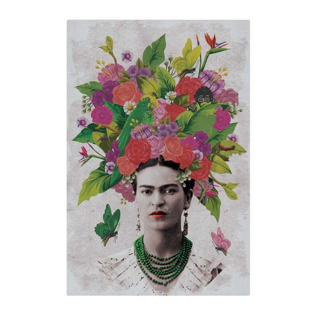 Riproduzioni quadri famosi Frida Kahlo - Ritratto di fiori
