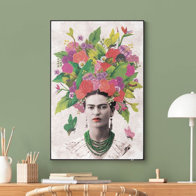 Quadri di fiori Frida Kahlo - Ritratto di fiori