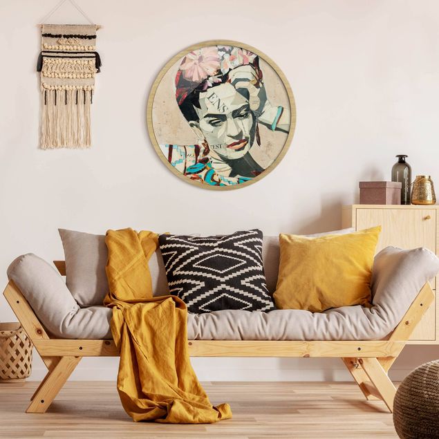 Quadro ritratto Frida Kahlo - Collage n.1